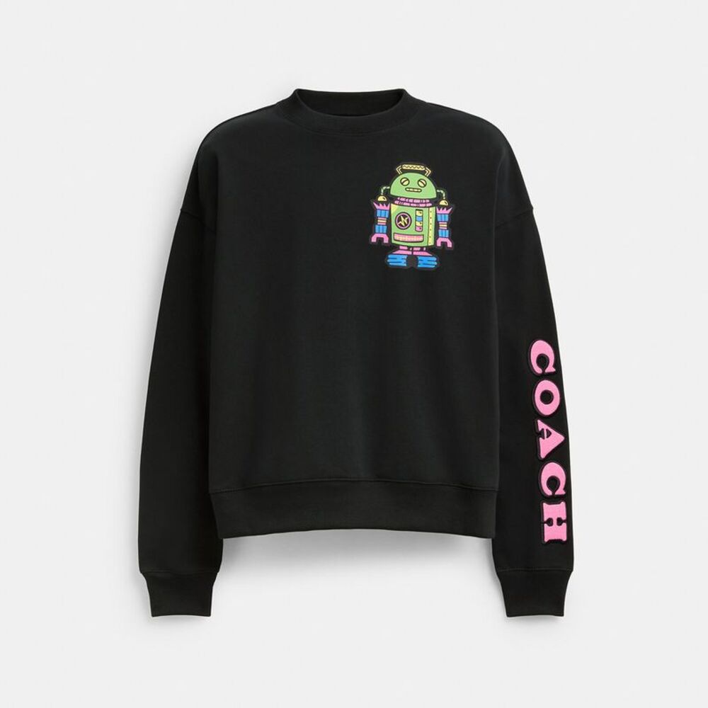 NWT Coach Outlet Cosmic Coach Crewneck Sweatshirt - Picture 1 of 5